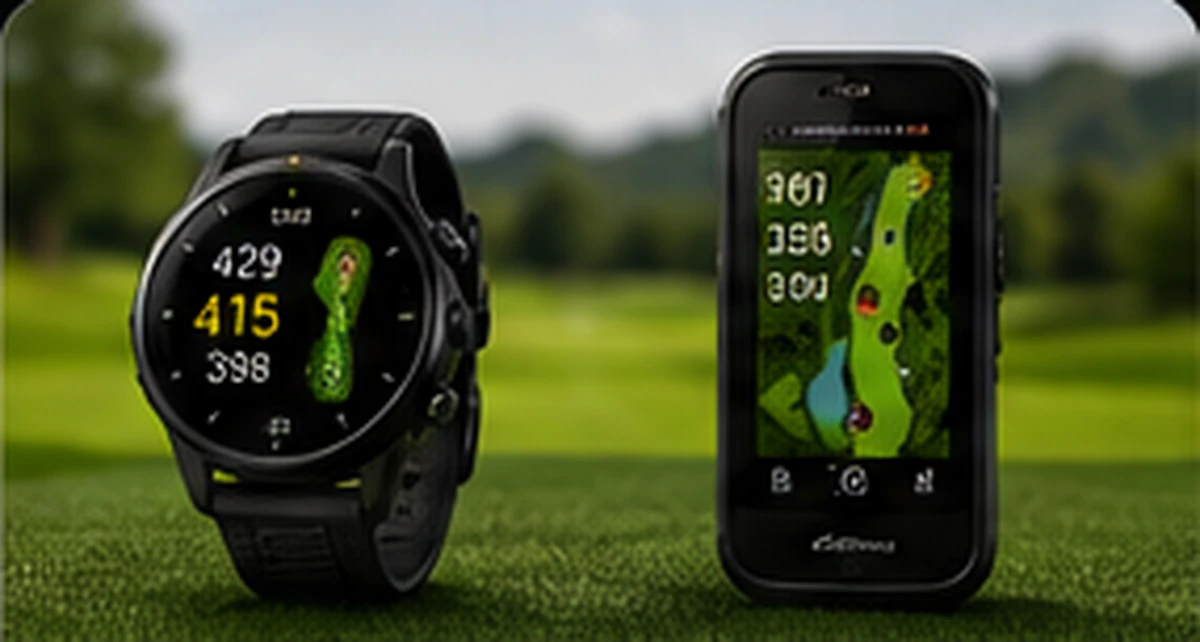 Golf GPS watches and handheld devices