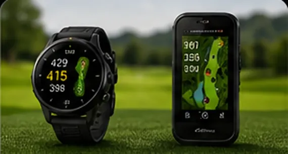 Golf GPS watches and handheld devices