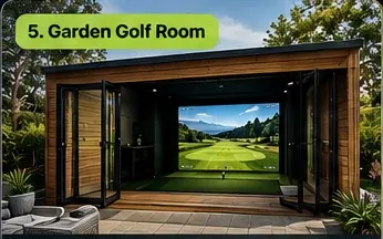 Garden Golf Room golf simulator room